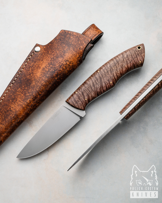 SURVIVAL HUNTING KNIFE POGWIZD HUNTER 25 K110 D2 MANGO SIMON'S