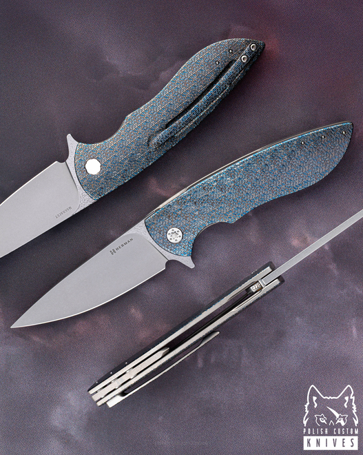 FOLDING KNIFE FOLDER STING #0773 MAGNACUT TESSERACT HERMAN KNIVES