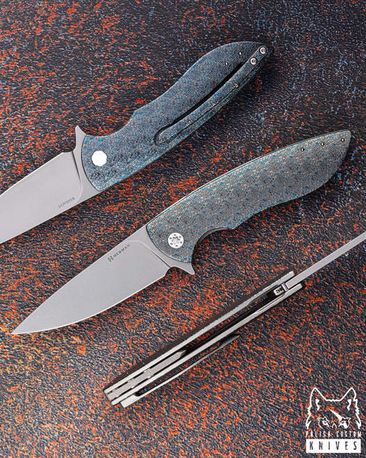 FOLDING KNIFE FOLDER STING #0842 MAGNACUT TESSERACT HERMAN KNIVES