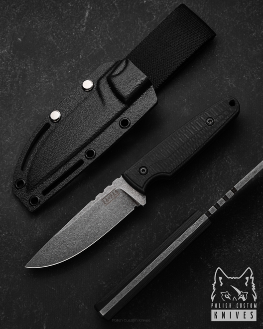 SURVIVAL BUSHCRAFT KNIFE HANDIE 3 NMV O2 G10 ACID STONEWASH ZA-PAS