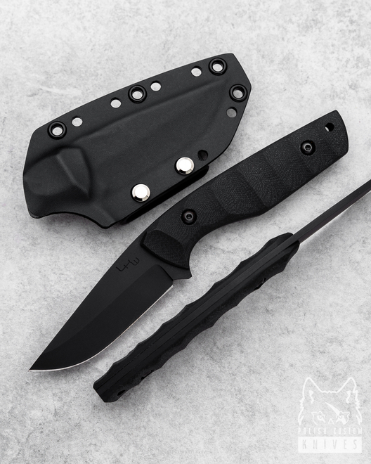 EDC KNIFE DROMADER BLACK G10  LKW