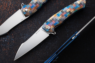 FOLDING KNIFE FOLDER OVIUM GENERATION 2 #0141 M398 PUZZLE HERMAN KNIVES