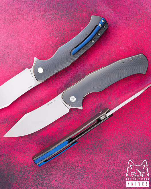 FOLDING KNIFE FOLDER MANTIS #0449 RWL34 HERMAN  KNIVES