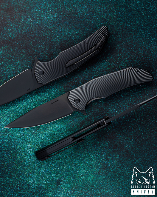 FOLDING KNIFE FOLDER DRAGONFLY #0471 M398 DLC HERMAN KNIVES