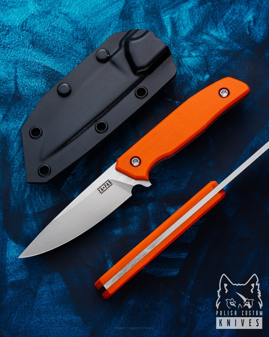 SURVIVAL KNIFE AMBRO 2 2 NC11LV G10 ORANGE ZAPAS KNIVES