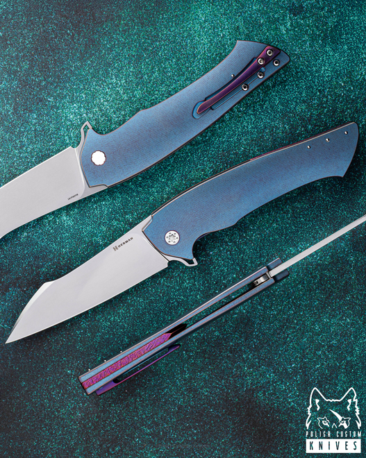 FOLDING KNIFE FOLDER OVIUM #0101 MAGNACUT HERMAN KNIVES