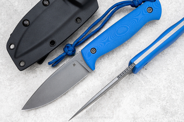 SURVIVAL KNIFE AGOR EDC 100 O2 G10 BLUE 4 AK