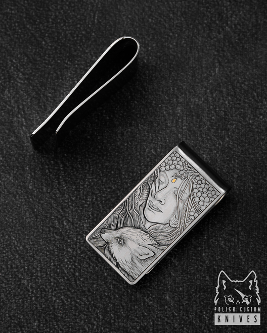 MONEY CLIP ENGRAVED BY M.KALLA