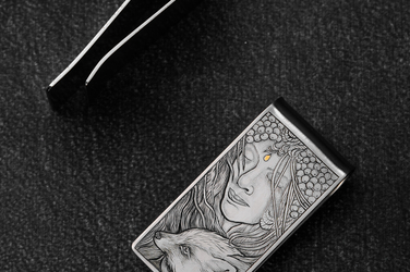 MONEY CLIP ENGRAVED BY M.KALLA