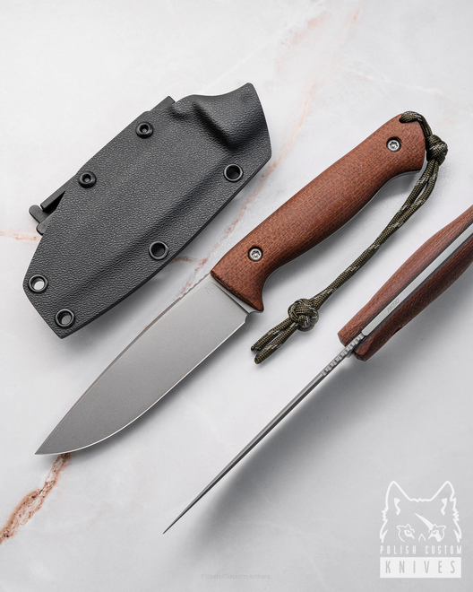 HUNTING KNIFE AGOR EDC 120 9 MICARTA N690 AK