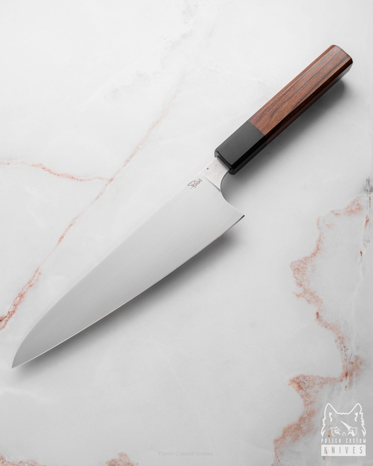 KITCHEN KNIFE GYUTO 210 23 ELMAX IRONWOOD PABIS KNIVES