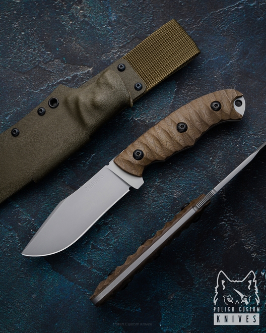 TACTICAL SURVIVAL HUNTING KNIFE OPERATOR 2323 K110 MICARTA SIMON'S KNIVES