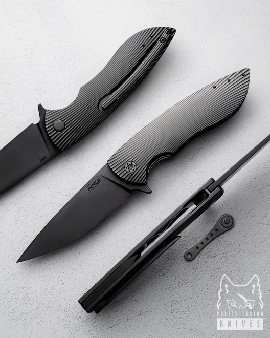 NÓŻ SKŁADANY FOLDER STING 353 M398 DLC HERMAN KNIVES