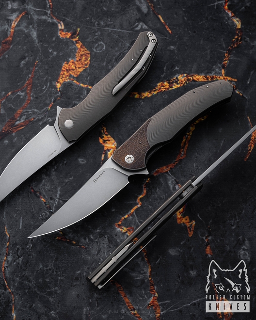 FOLDING KNIFE FOLDER ISHTAR #0728 MAGNACUT HERMAN KNIVES