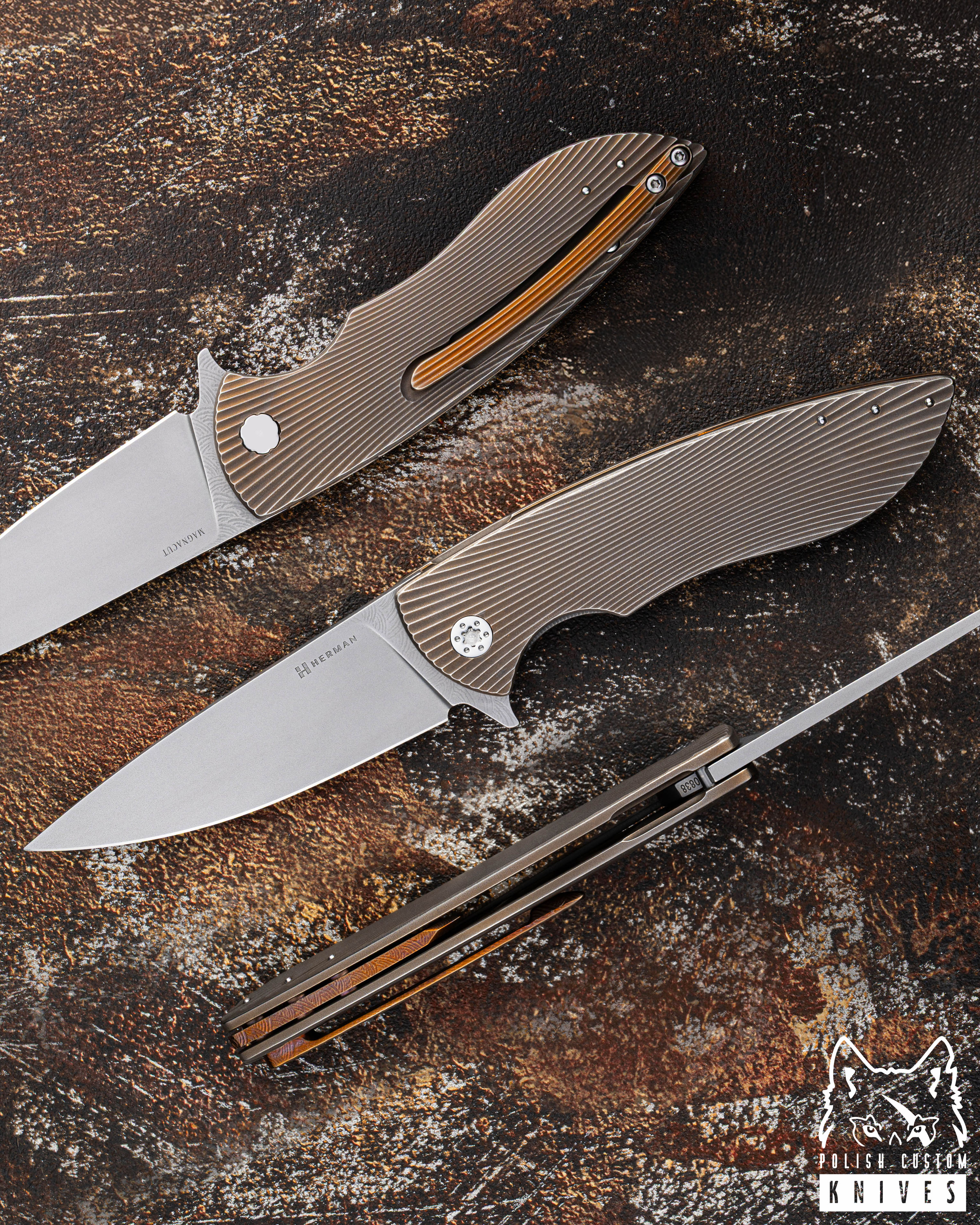 Buy FOLDING KNIFE FOLDER STING #0838 MAGNACUT HERMAN KNIVES