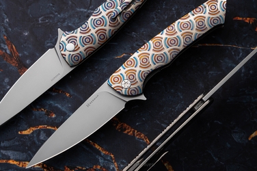 FOLDING KNIFE FOLDER SLIM #0546 MAGNACUT CHRONO CIRCLE HERMAN KNIVES