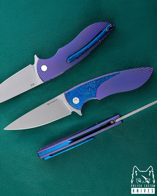 FOLDING KNIFE FOLDER STING #0674 M398 HERMAN KNIVES