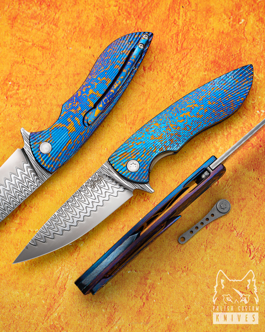 FOLDING KNIFE STING 7 DAMACORE TIMASCUS HERMAN