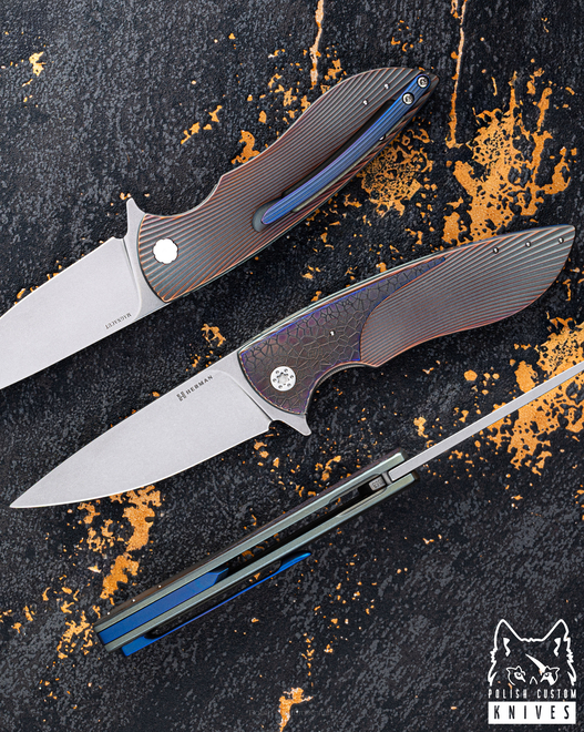 FOLDING KNIFE FOLDER STING #0868 MAGNACUT HERMAN KNIVES