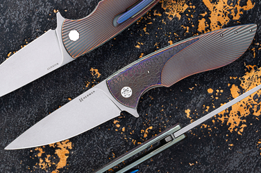 FOLDING KNIFE FOLDER STING #0868 MAGNACUT HERMAN KNIVES