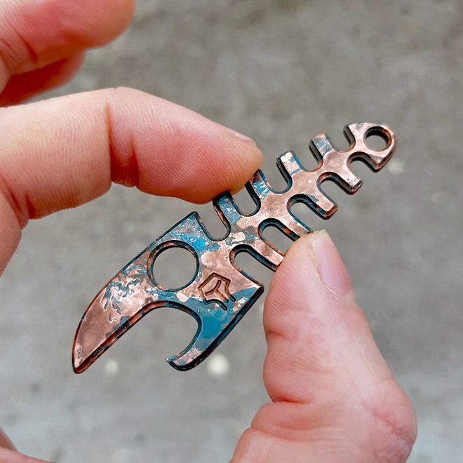 Tactical Fish Copper patina