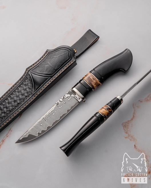 HUNTING KNIFE BUFFALO HERITAGE 3 GRIMAKO GREG FORGE