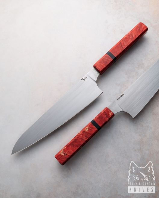 KITCHEN KNIFE GYUTO 210 18 RED MAPLE  PABIŚ  KNIVES