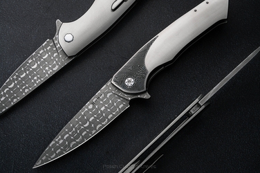 FOLDING KNIFE FOLDER SLIM #0711 VEGAS FORGE HALF DRESS HERMAN KNIVES