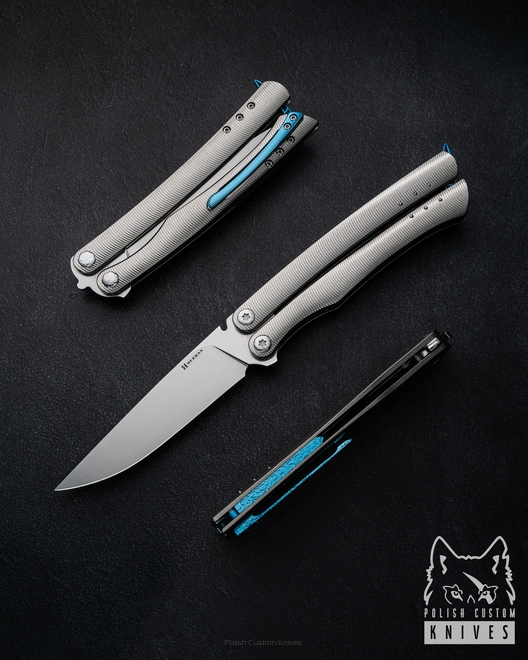 FOLDING KNIFE BAILSONG MORPHO #0002 M390 HERMAN KNIVES