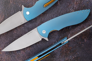 FOLDING KNIFE FOLDER BIG STING #0004 M398 HERMAN KNIVES