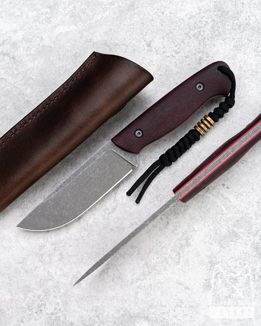 SURVIVAL KNIFE WIDOW MINI 6 MICARTA CLARET D2 TD