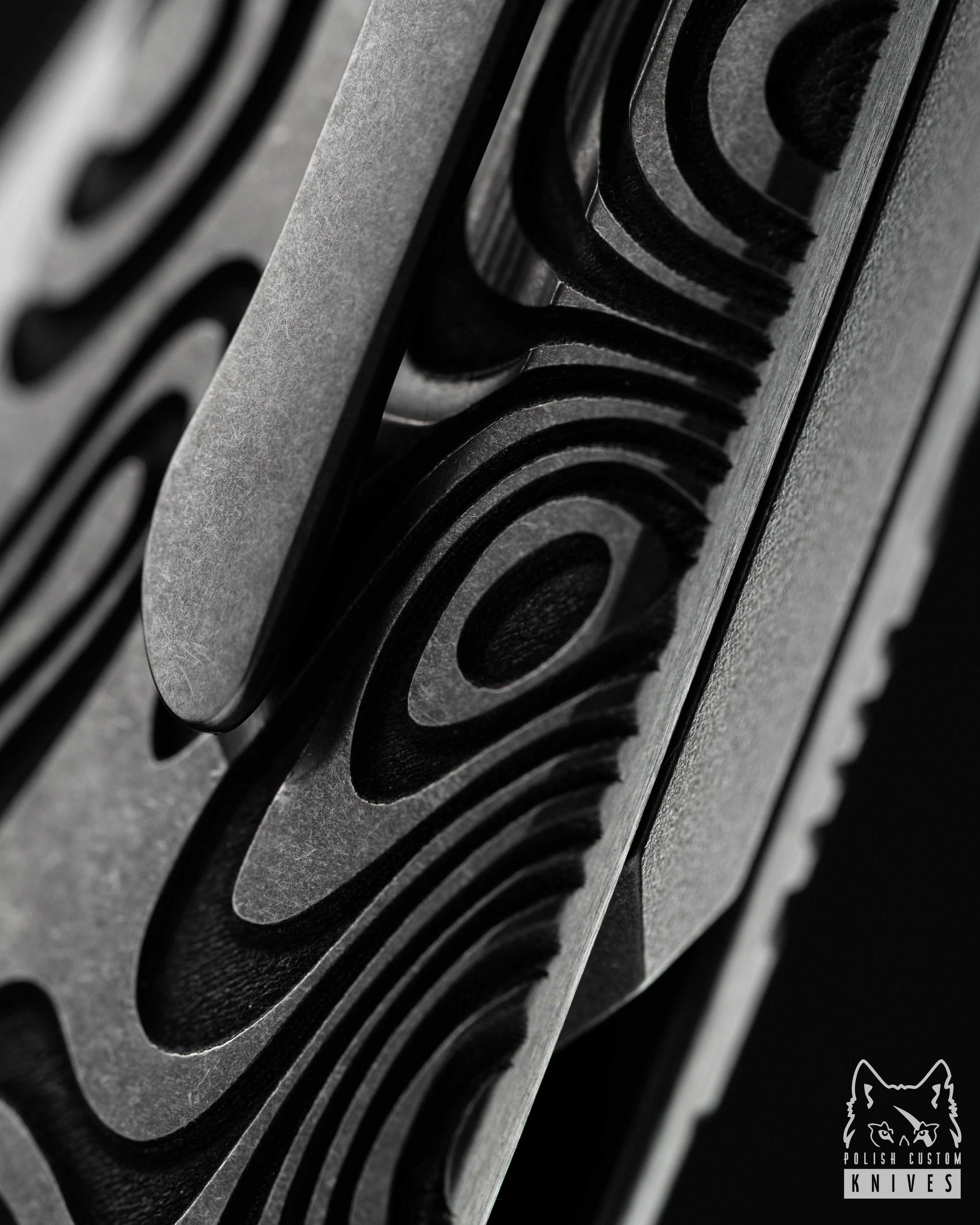Buy FOLDING KNIFE FOLDER BEE #0225 NEBULA RIPPLE MAGNACUT HERMAN