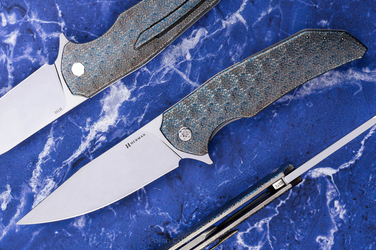 FOLDING KNIFE FOLDER DRAGONFLY #0373 M390 TESSERACT HERMAN KNIVES