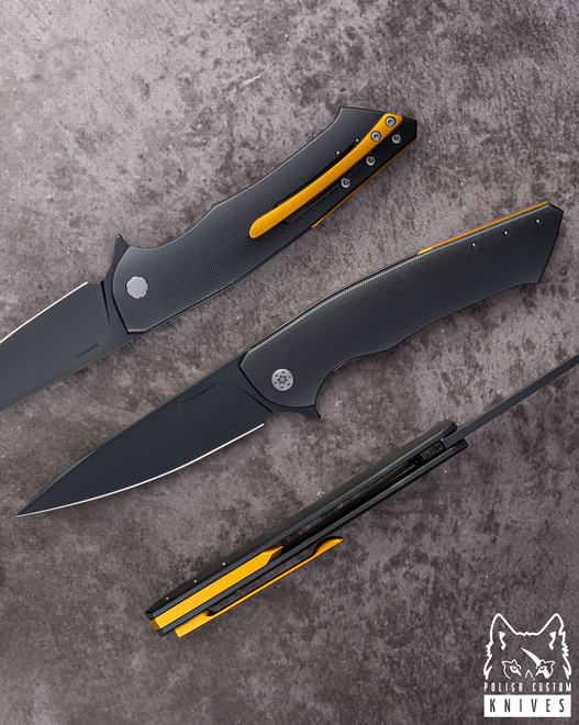 FOLDING KNIFE FOLDER SLIM #0551 MAGNACUT DLC HERMAN KNIVES