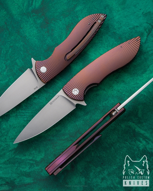 FOLDING KNIFE FOLDER STING 521 M390 HERMAN KNIVES