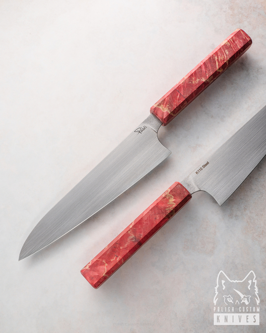 KITCHEN KNIFE GYUTO 190 3 D2 STABILIZED WOOD PABIS