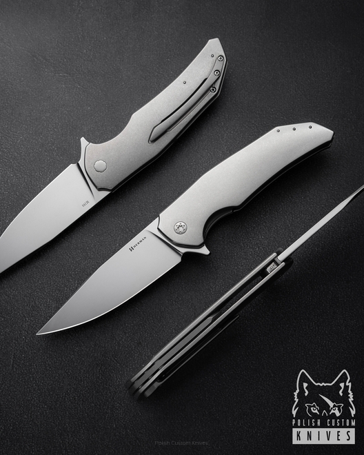 FOLDING KNIFE FOLDER DRAGONFLY #0417 M390 HERMAN KNIVES