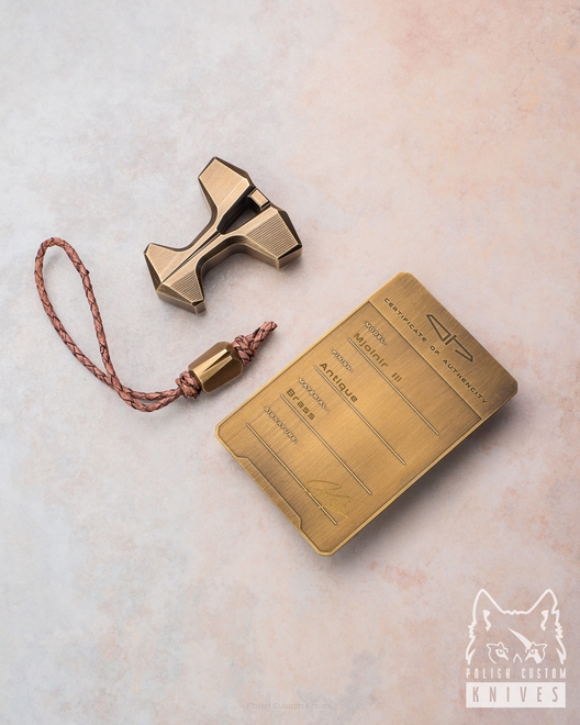 EDC Spaceship Model Collectors Antique Brass Mjolnir III Ostap Hel