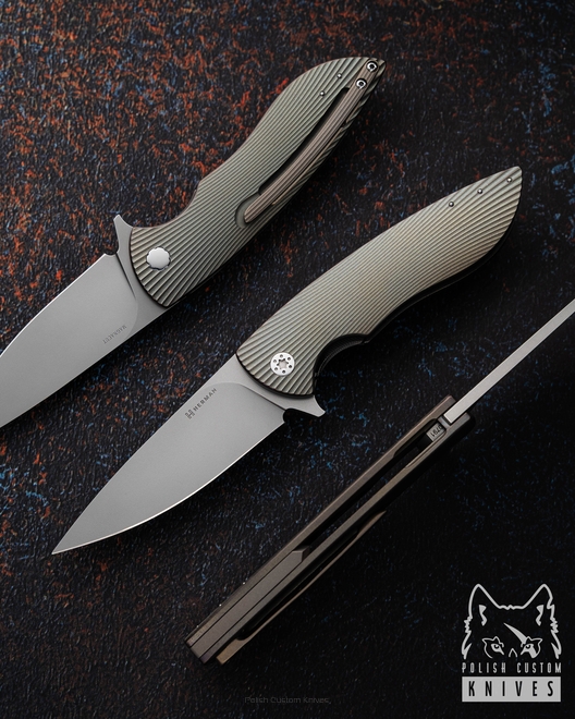 FOLDING KNIFE FOLDER STING #0791 MAGNACUT HERMAN KNIVES