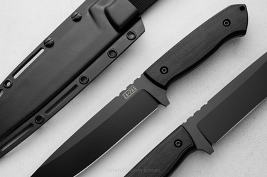LARGE SURVIVAL BUSHCRAFT KNIFE EXPENDABLE 4 NMV G10 BLACK CERAKOTE ZA-PAS