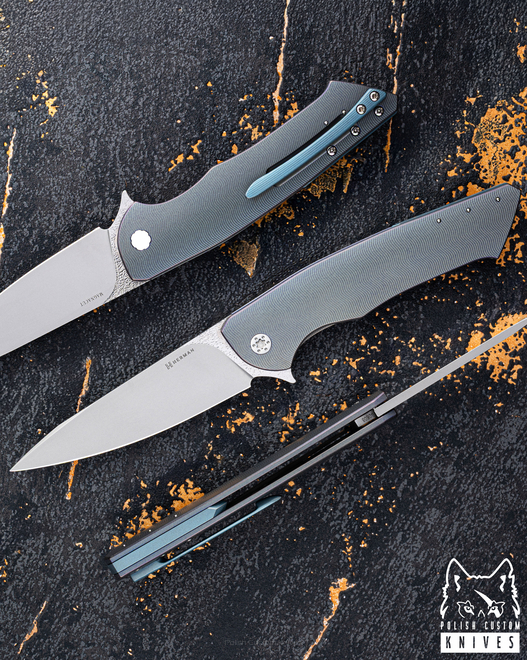 FOLDING KNIFE FOLDER SLIM #0608 MAGNACUT HERMAN KNIVES