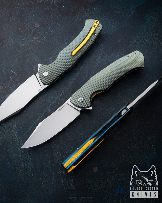 FOLDING KNIFE FOLDER MANTIS #0463 M398 HERMAN KNIVES