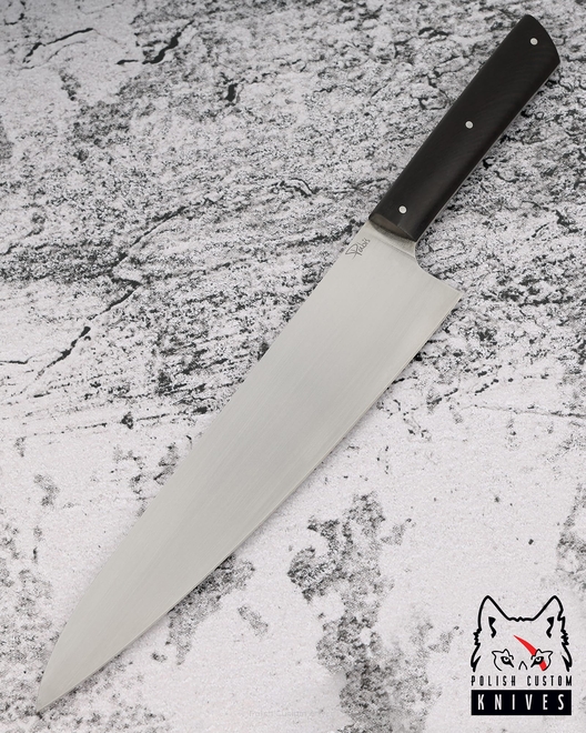 KITCHEN KNIFE CHEF 210 56 BLACK HORNBEAM ELMAX PABIŚ KNIVES