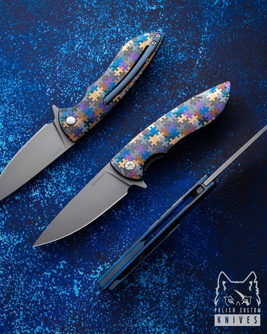 FOLDING KNIFE FOLDER STING #0839 MAGNACUT HERMAN KNIVES