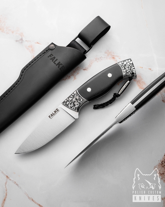 HUNTING KNIFE HUNTER INDIVIDUAL H317 N690 G10 BLACK FALKE KNIVES