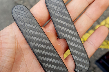 Scales for 91mm Victorinox SAK "Crest" Beadblasted