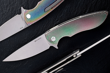 FOLDING KNIFE FOLDER STING #0874 M390 OERLIKON HERMAN KNIVES