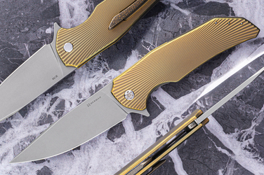 FOLDING KNIFE FOLDER DRAGONFLY #0416 M390 HERMAN KNIVES