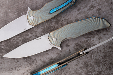FOLDING KNIFE FOLDER DRAGONFLY #0514 M398 HERMAN KNIVES
