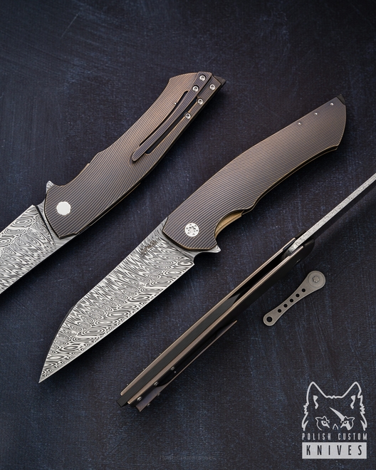 FOLDING KNIFE OVIUM 16 DAMASTEEL HERMAN 